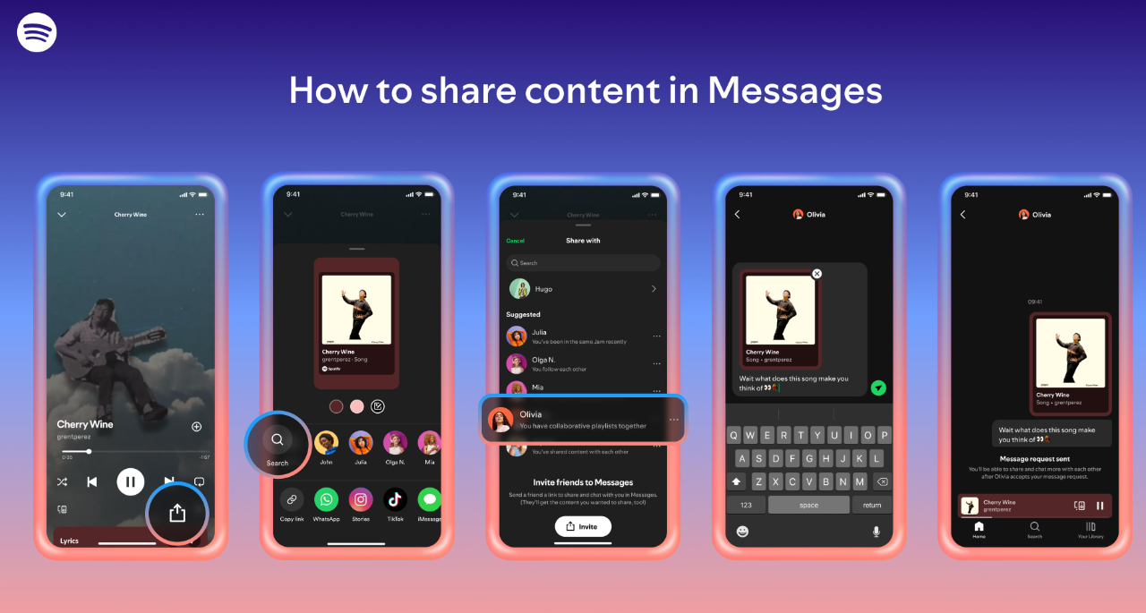 Tak Perlu Keluar Aplikasi, Spotify Kini Bisa Dipakai untuk Chat dan Kirim Lagu